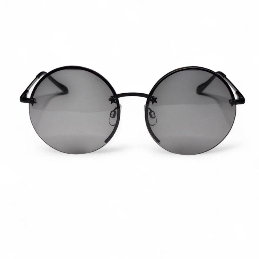 ★A.J. MORGAN ★ Oversized Round Sunglasses ★ Black Cat.3 ★ Stars